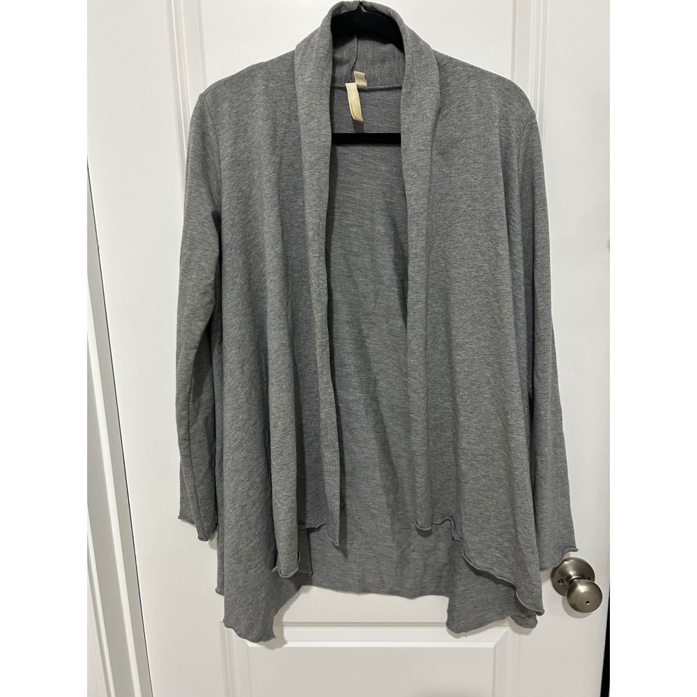 Pure Jill‎ Gray Soft Knit Open Front Cardigan Sweater Petite S